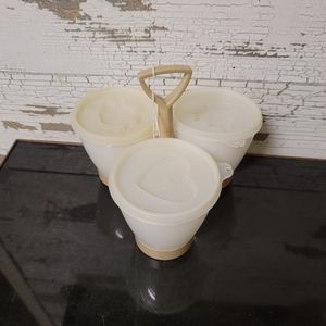 Tupperware Condiment Container Vintage Playdough Container